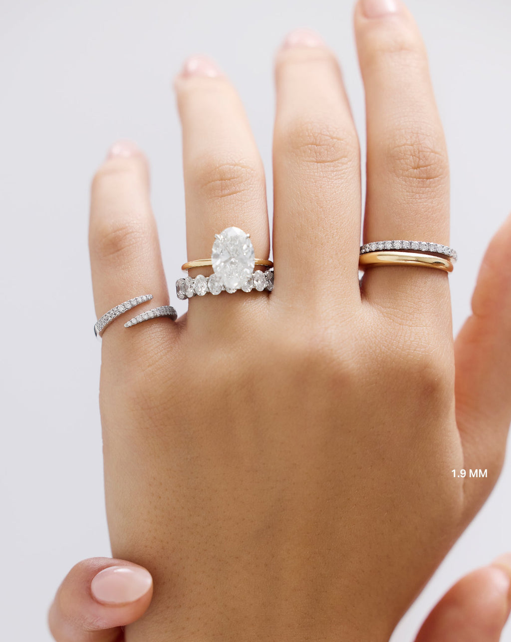 Personalized Perfect Pavé Diamond Ring | Platinum