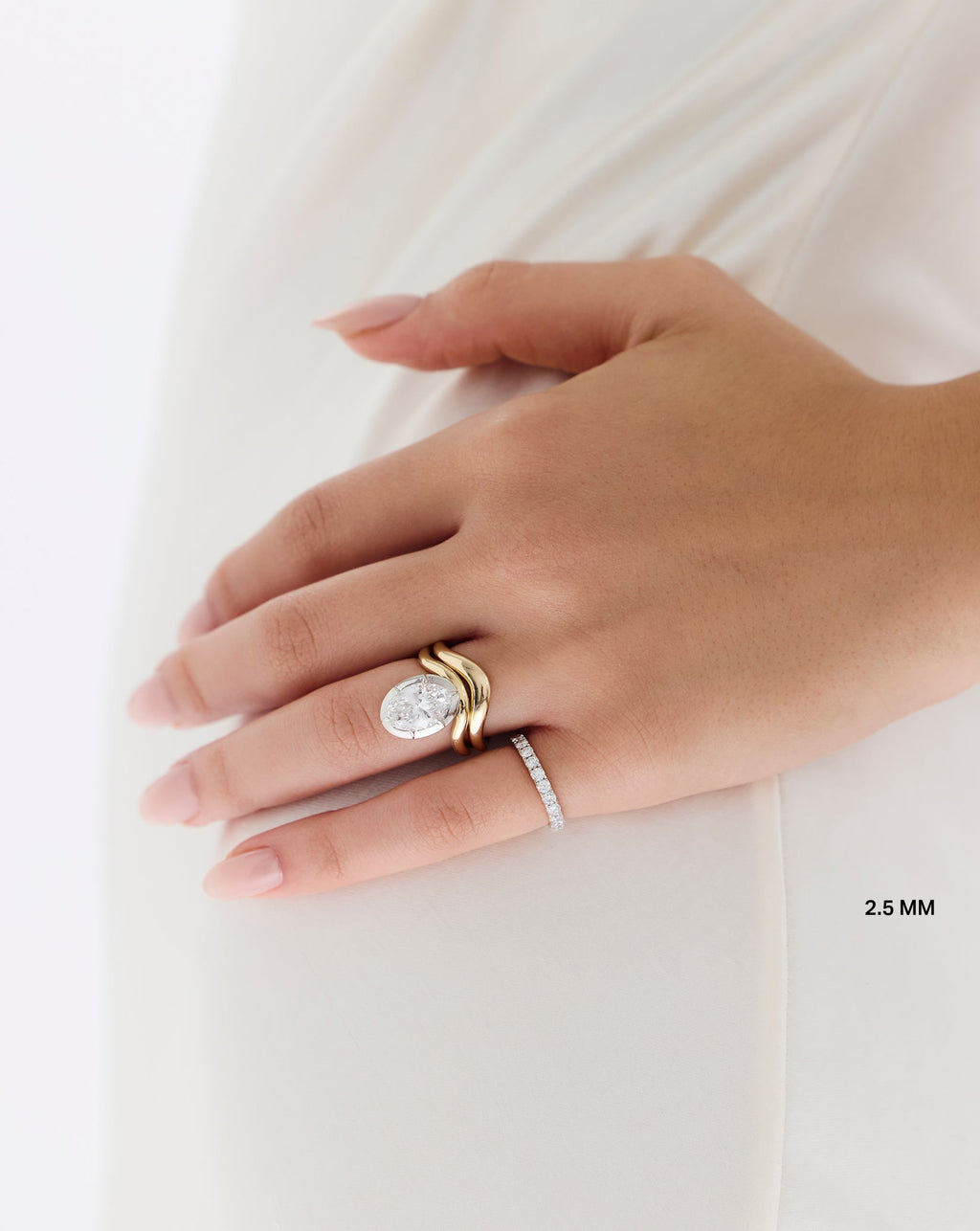 2.5 mm Personalized Classic Diamond Ring