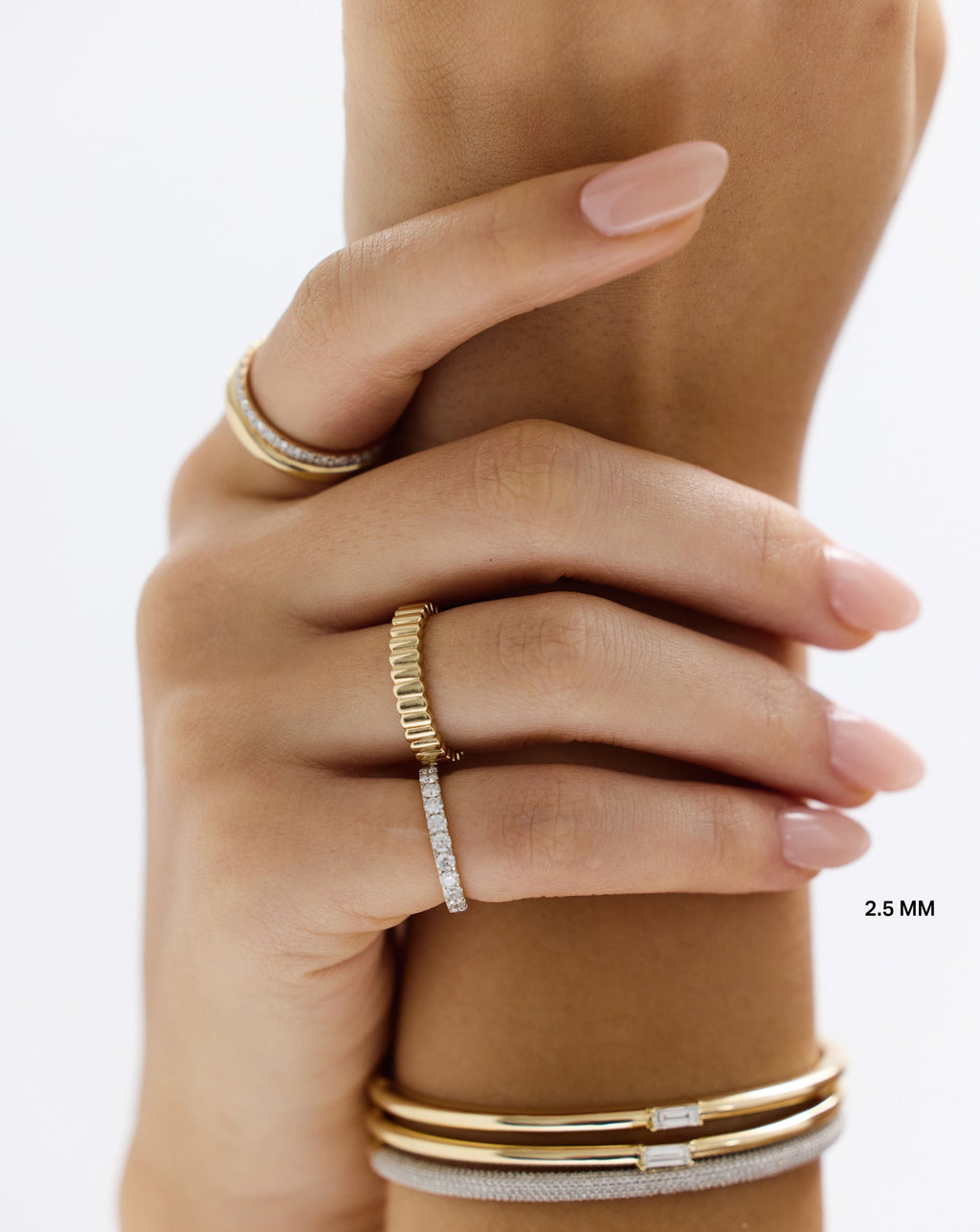 2.5 mm Personalized Classic Diamond Ring