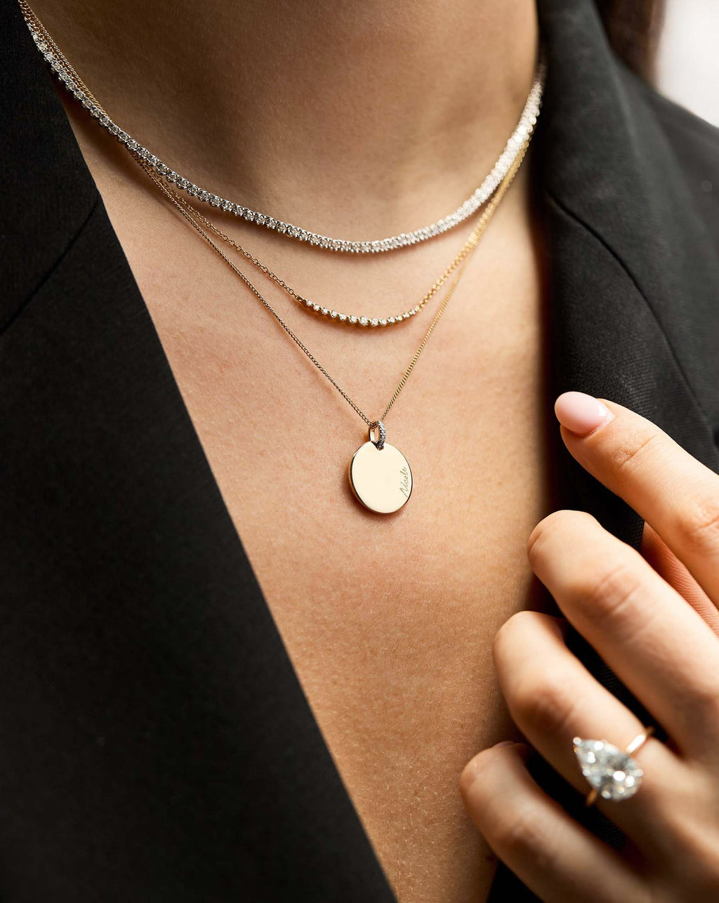 Engravable Round Pendant
