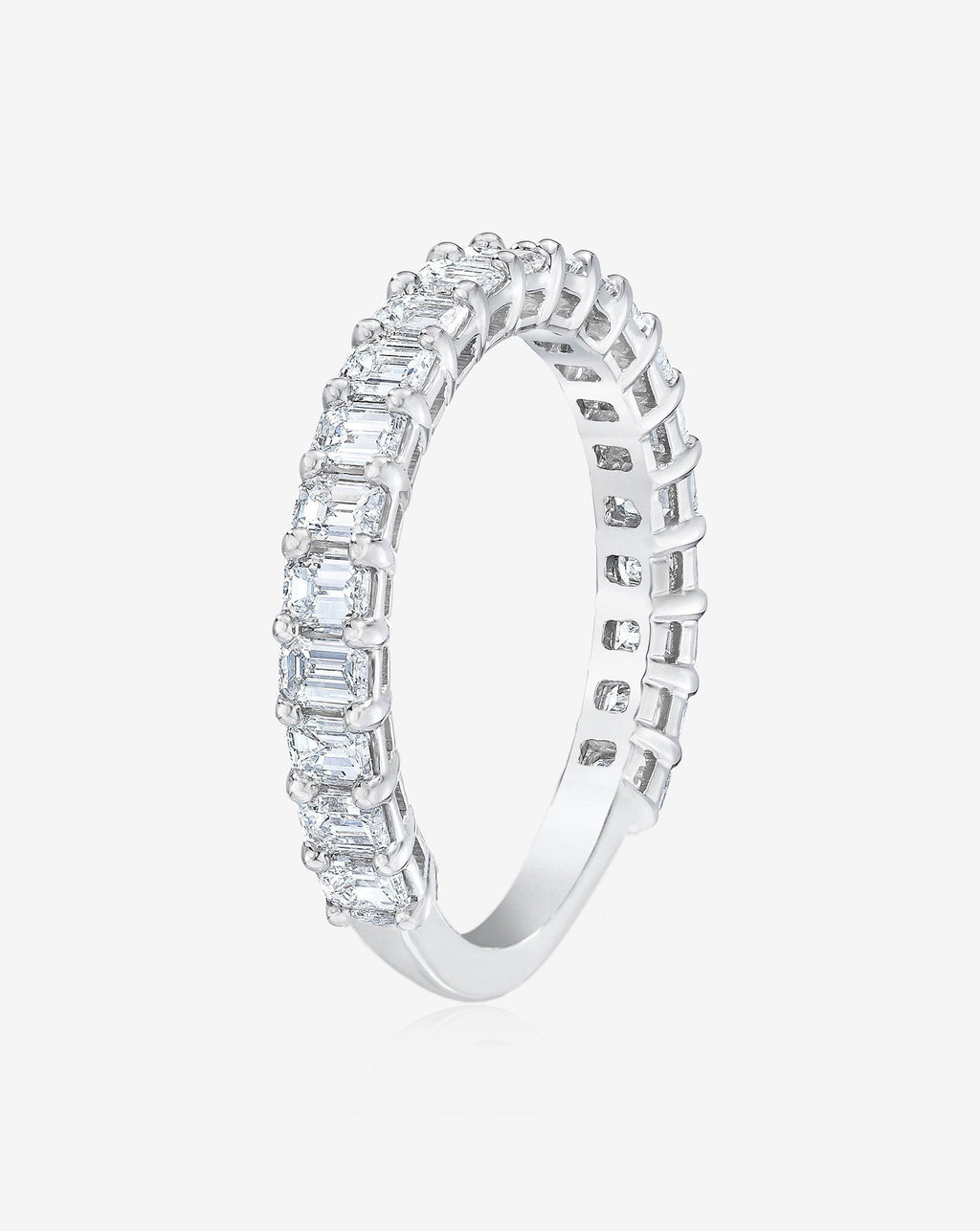 Emerald 3/4 Lab Diamond Band
