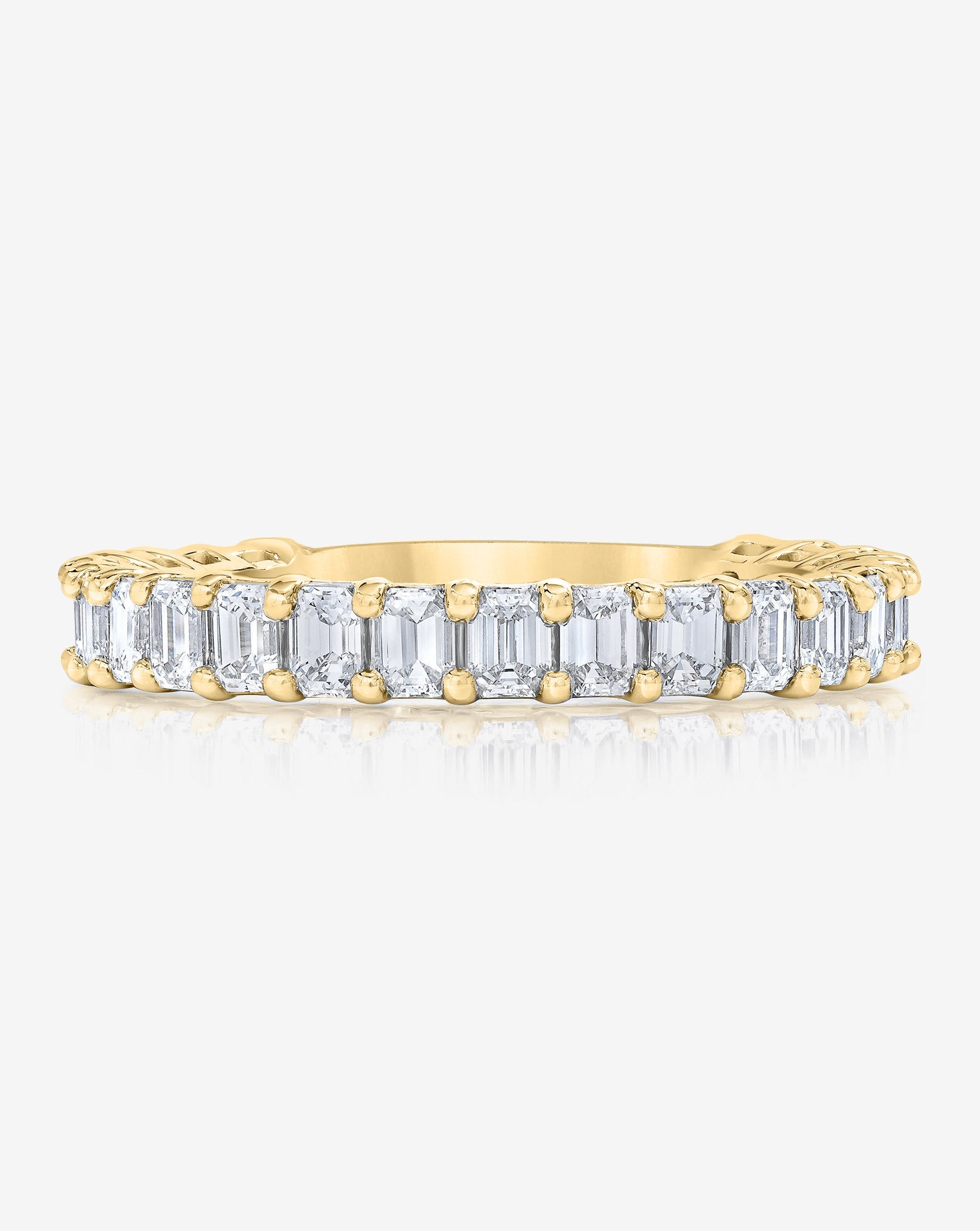 Emerald 3/4 Lab Diamond Band