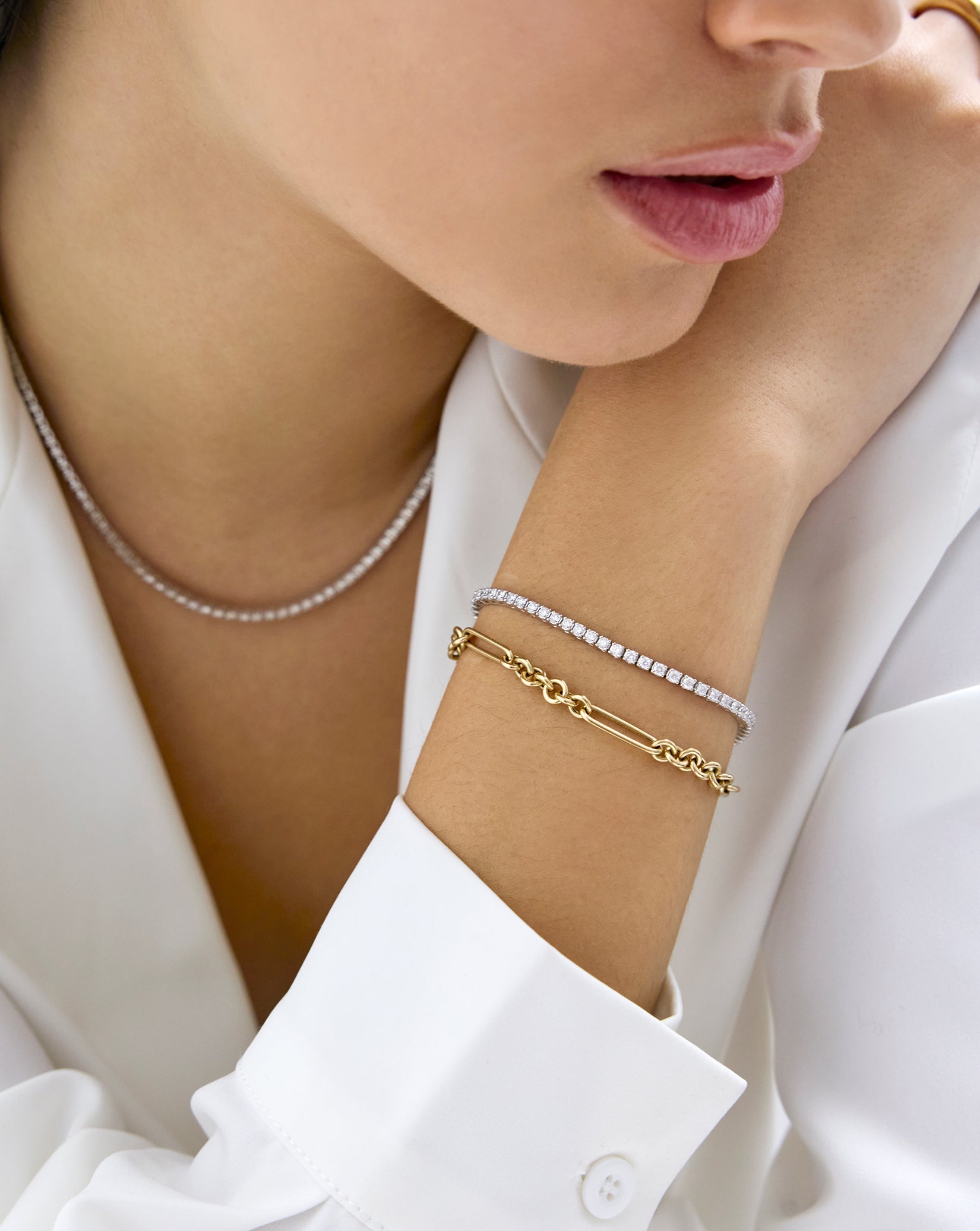 Mixed Link Chain Bracelet