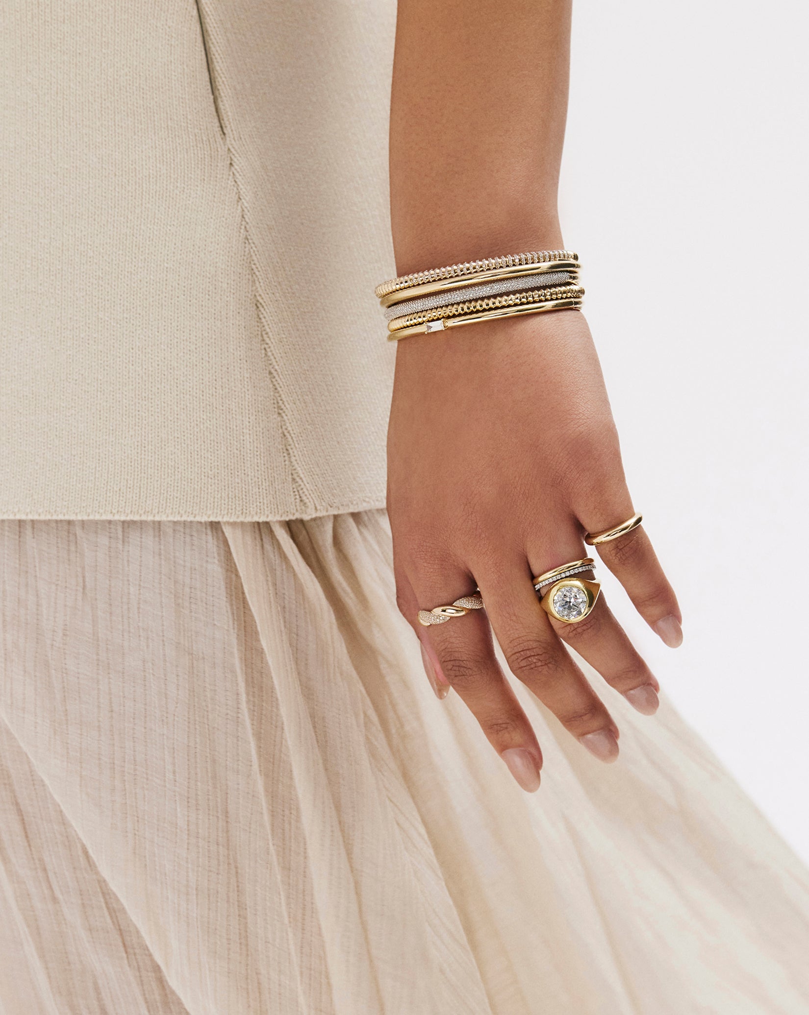 Baguette Cloud Bangle