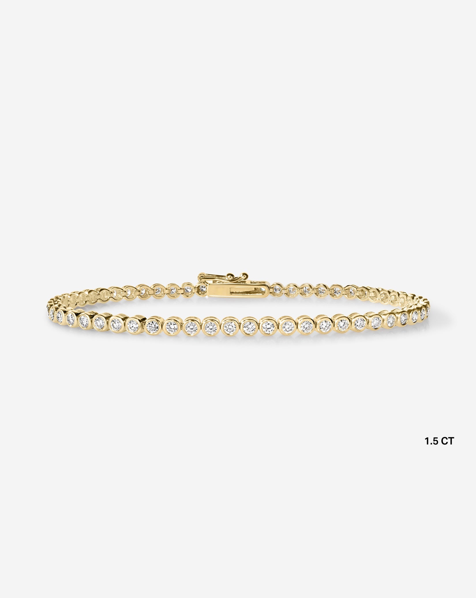 Bezel Diamond Tennis Bracelet