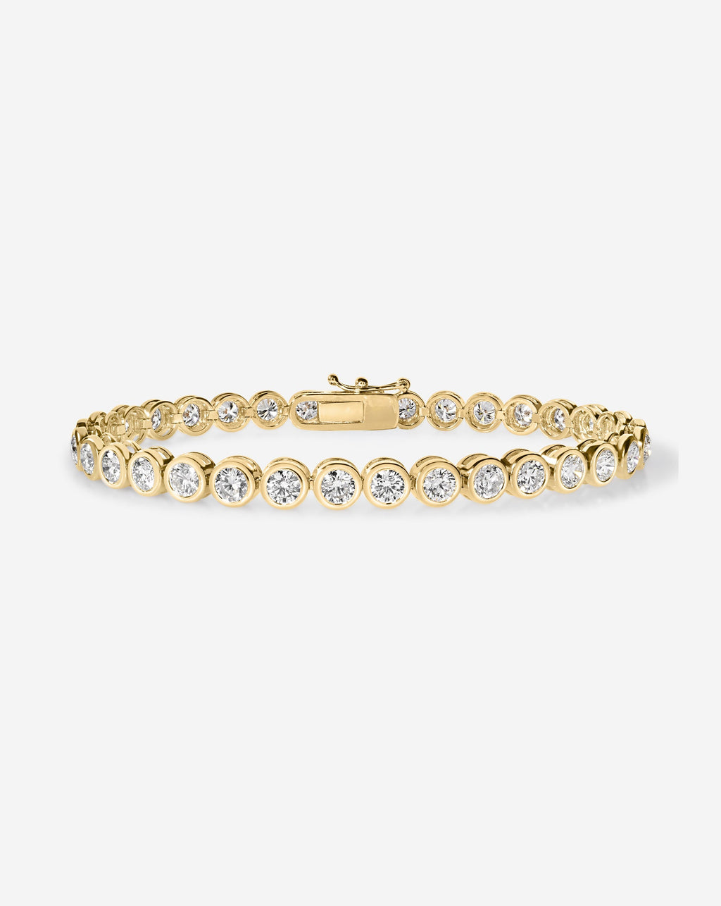 Bezel Diamond Tennis Bracelet
