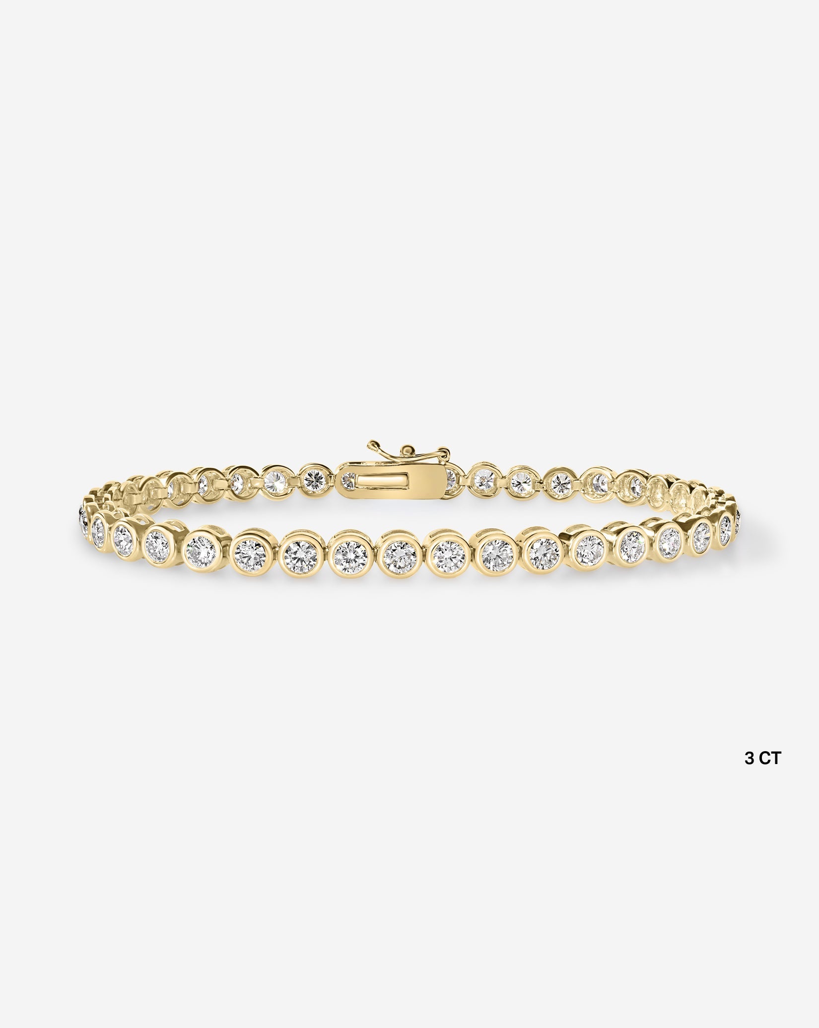 Bezel Diamond Tennis Bracelet