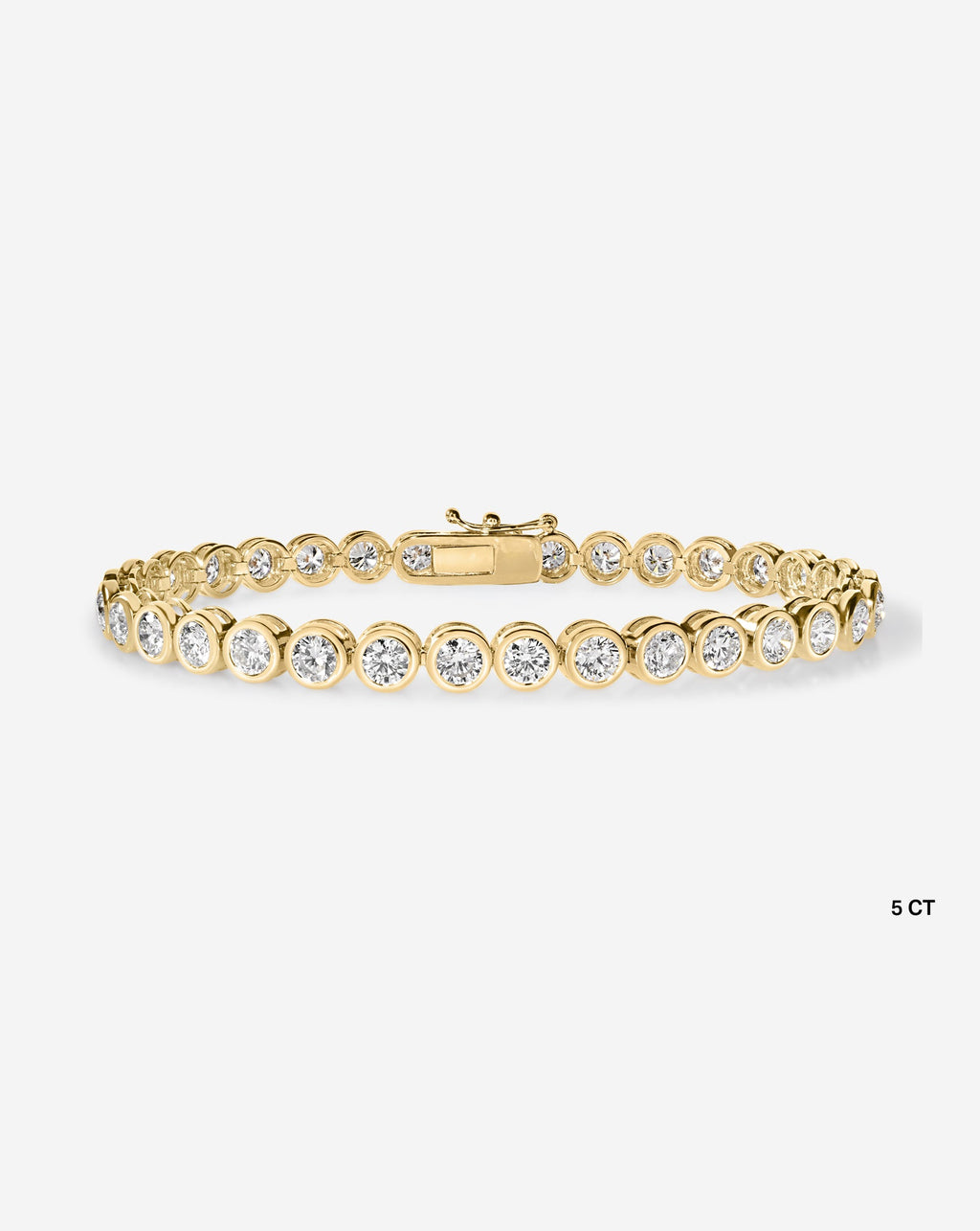 Bezel Diamond Tennis Bracelet