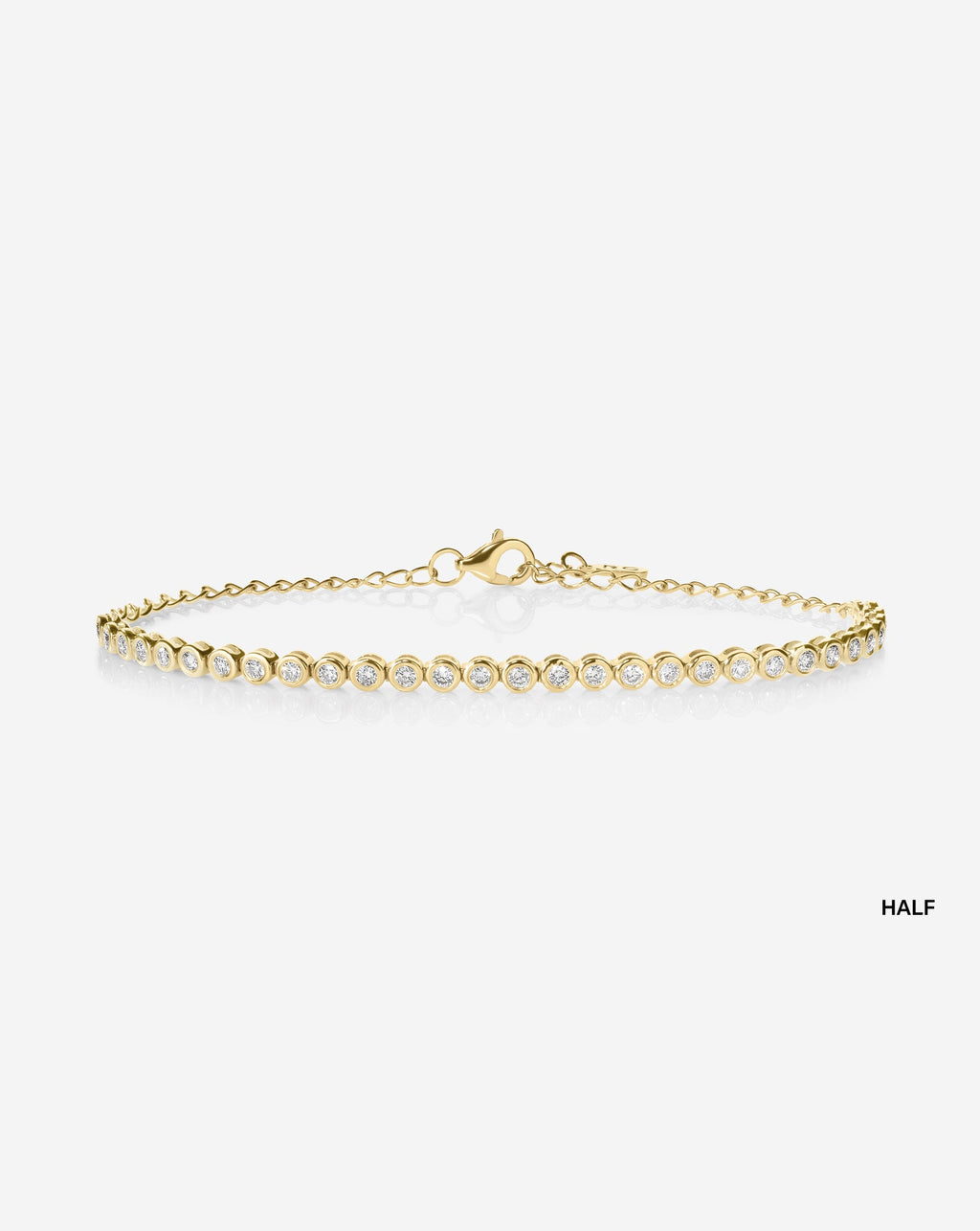 Bezel Mini Diamond Tennis Bracelet