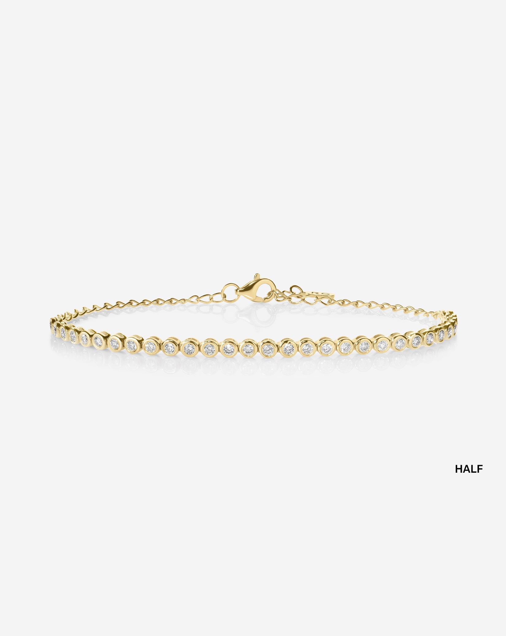 Bezel Mini Diamond Tennis Bracelet