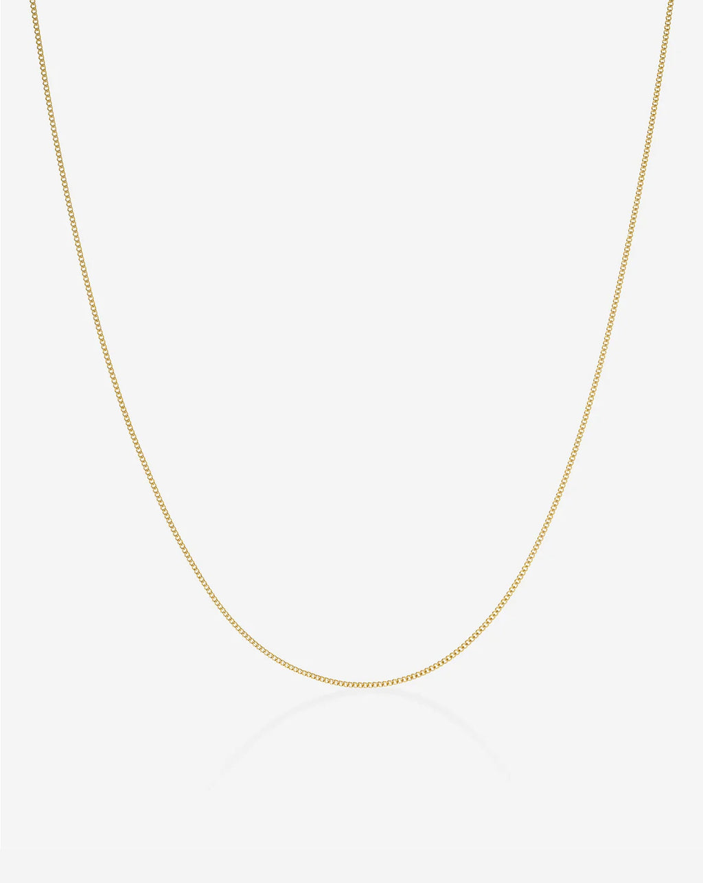 Diamond Cut Curb Chain Necklace