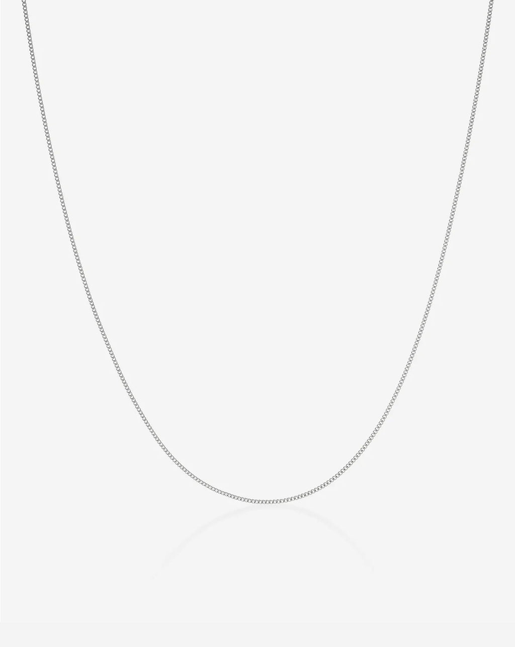 Diamond Cut Curb Chain Necklace
