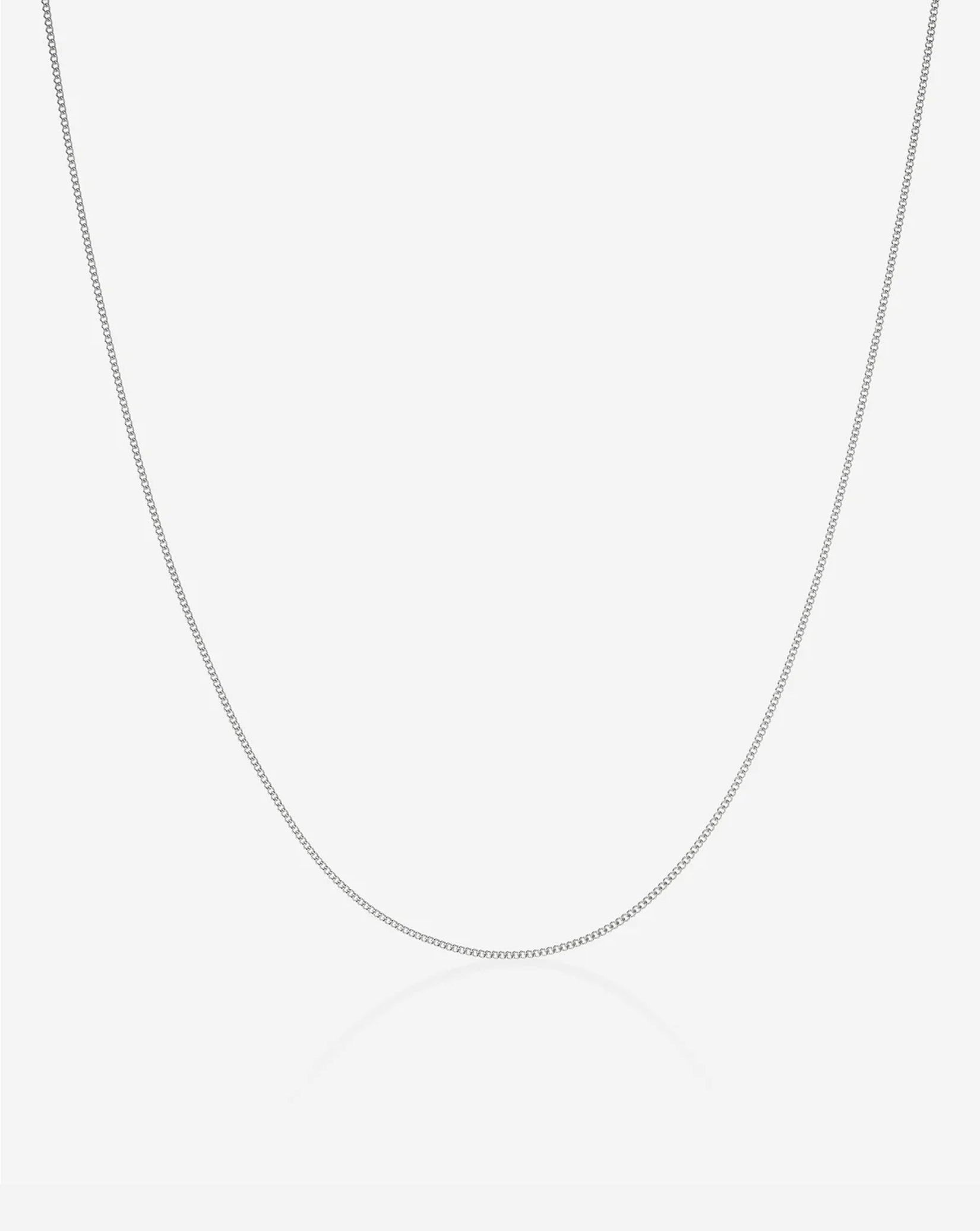 Diamond Cut Curb Chain Necklace