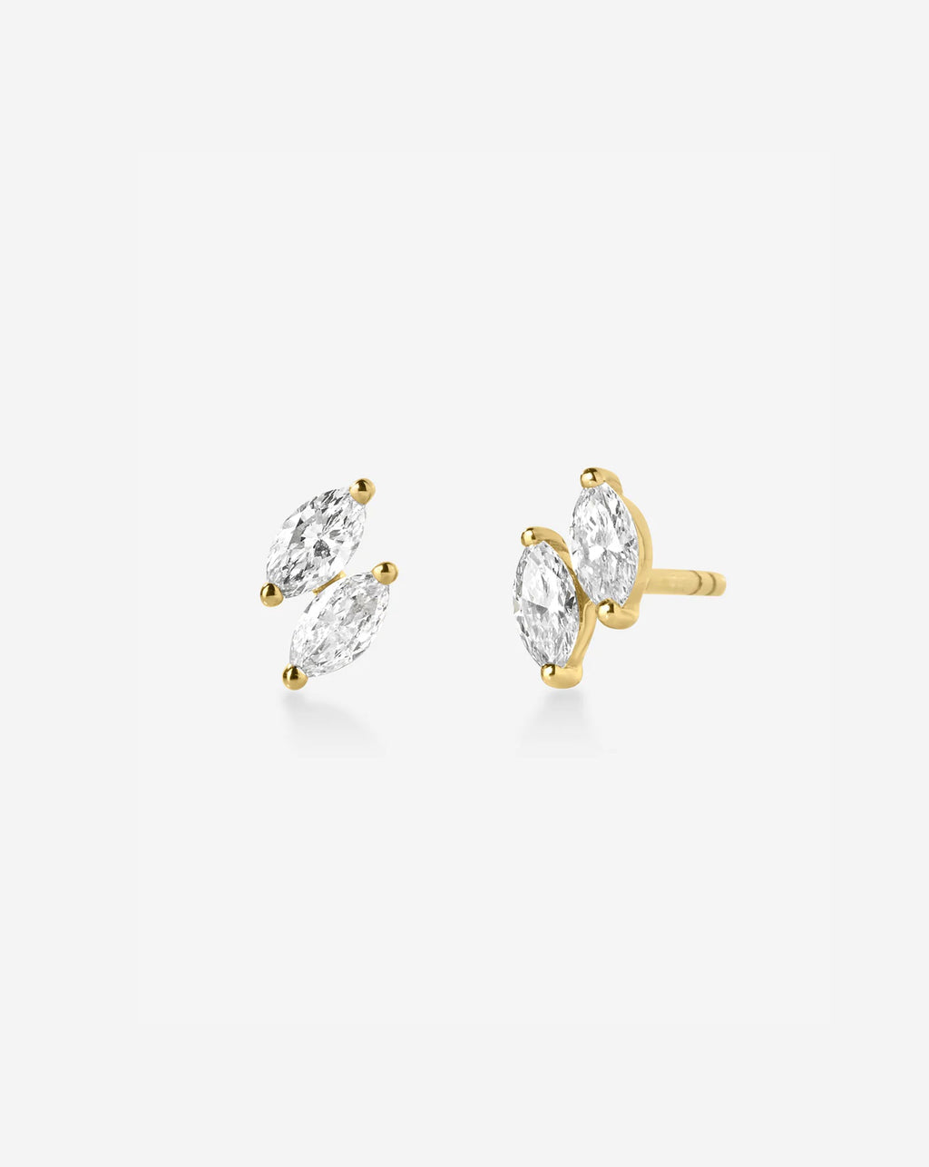 Double Marquise Lab Diamond Studs