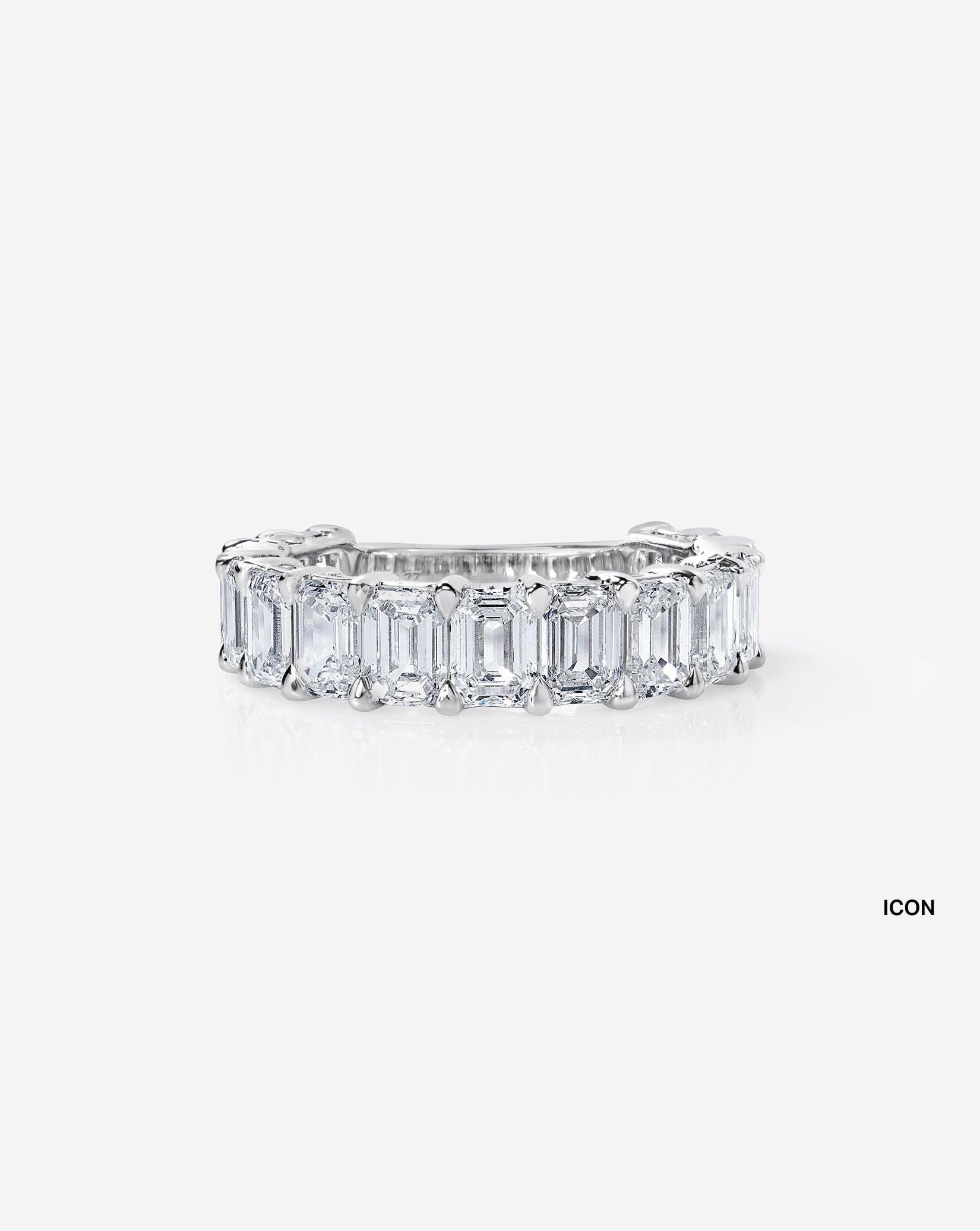 Emerald 3/4 Diamond Band