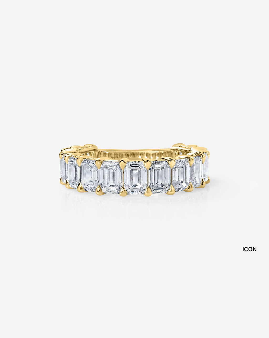 Emerald 3/4 Diamond Band