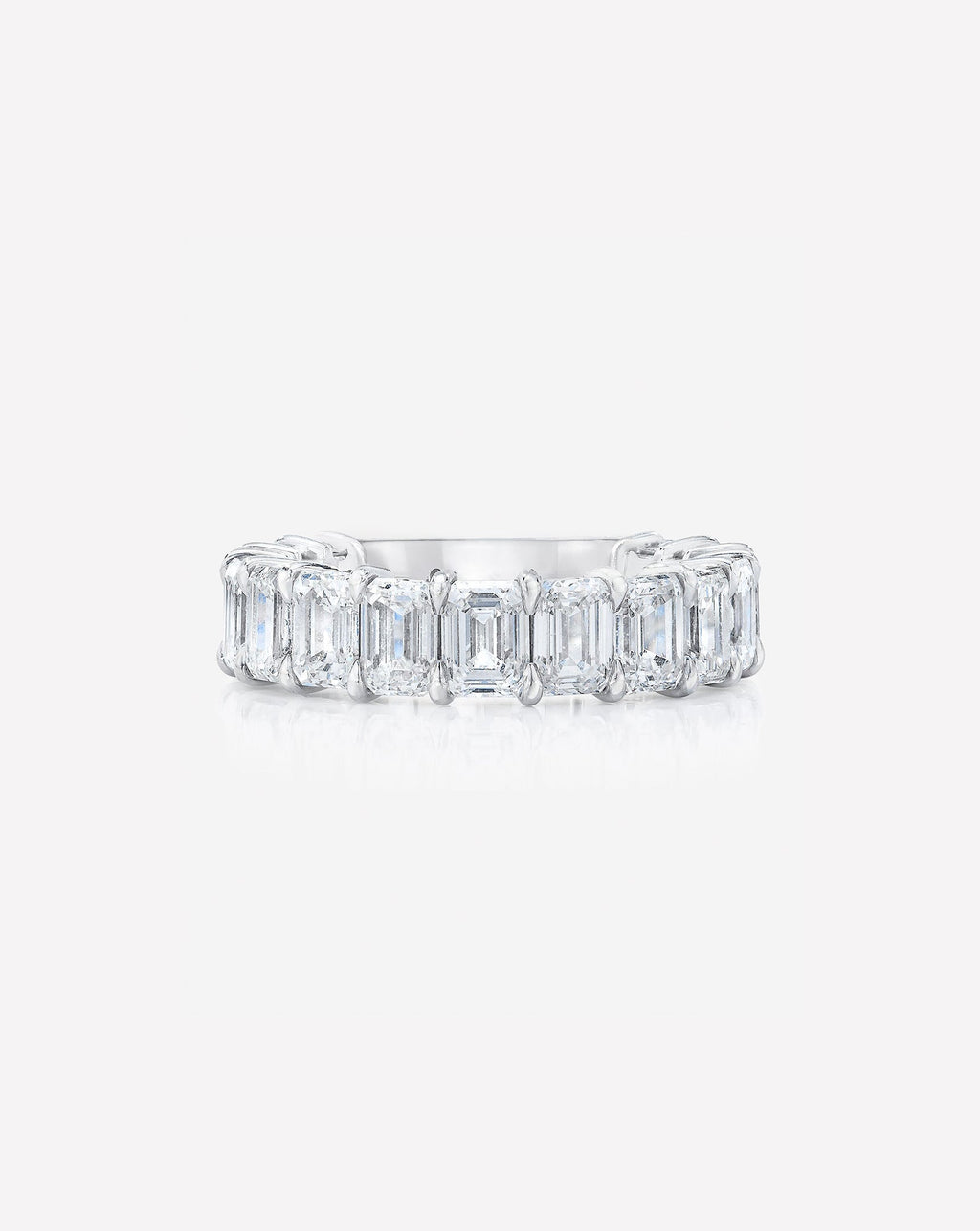 Emerald 3/4 Lab Diamond Band