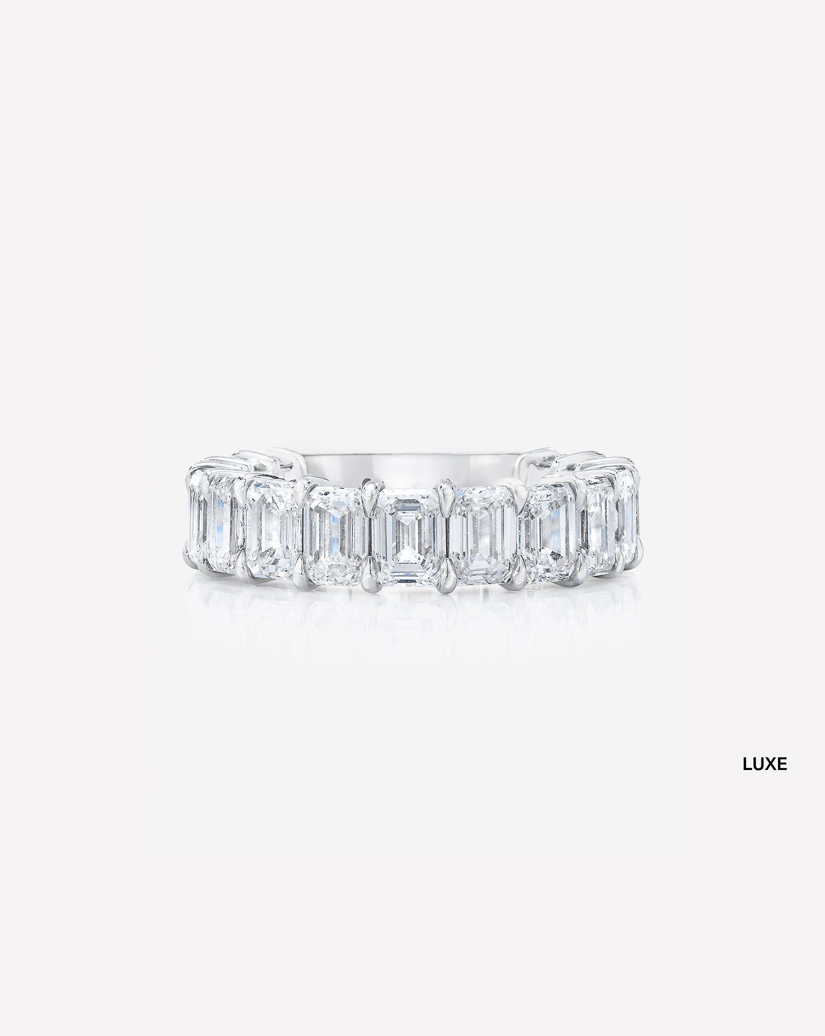 Emerald 3/4 Lab Diamond Band