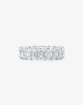 Emerald Lab Diamond Eternity Band