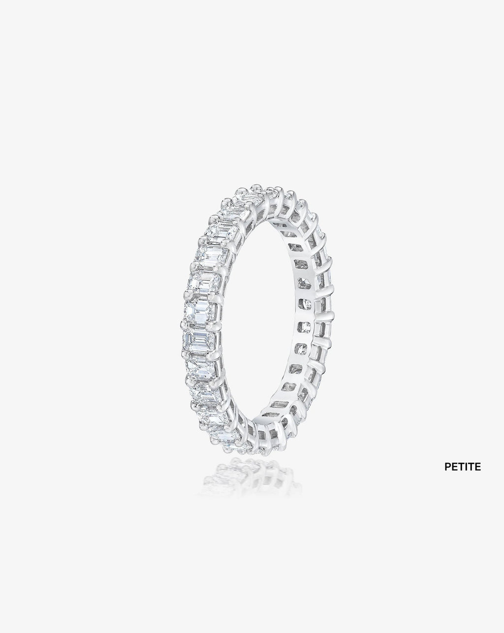 Emerald Lab Diamond Eternity Band