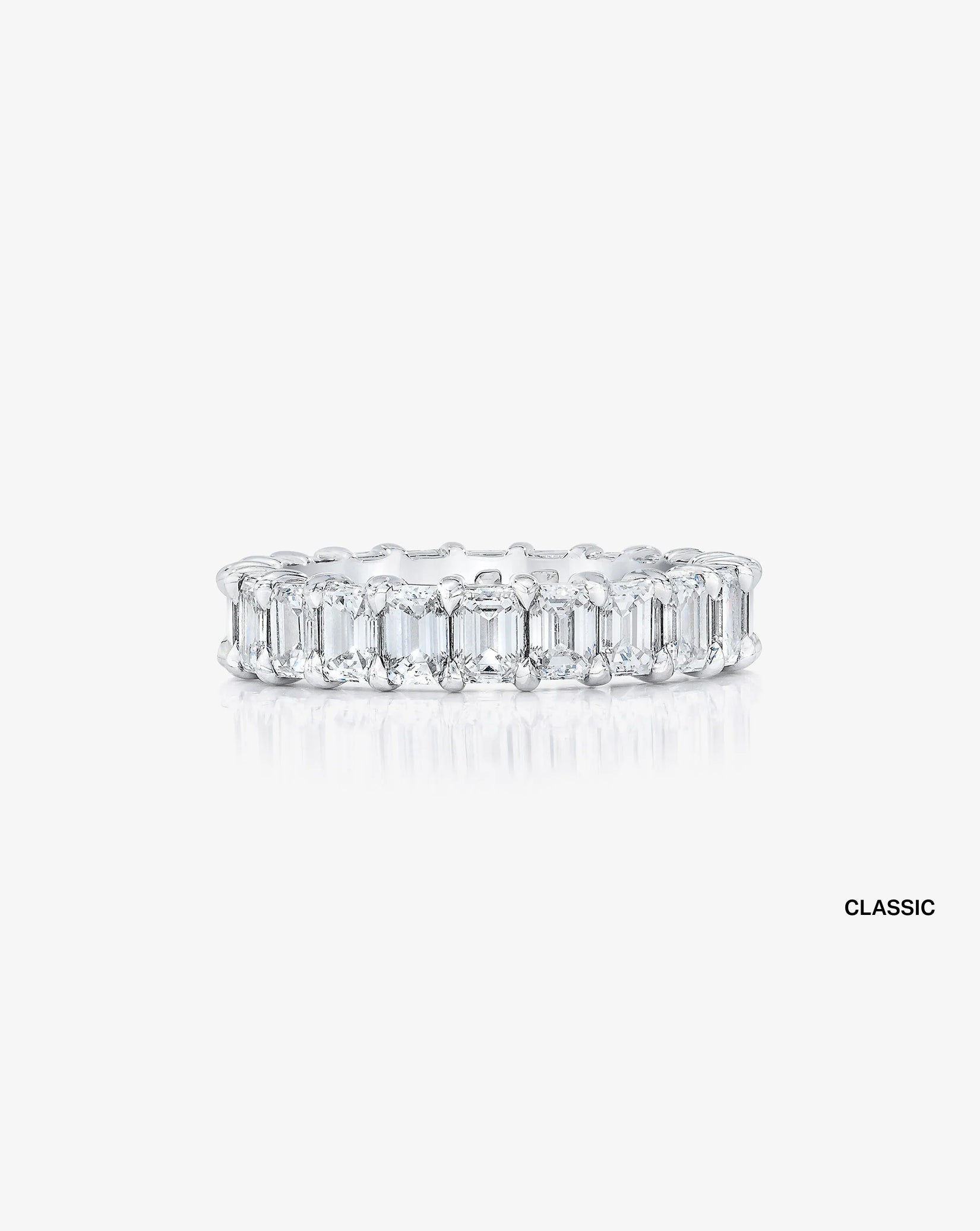 Emerald Lab Diamond Eternity Band