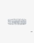 Emerald Diamond Eternity Band