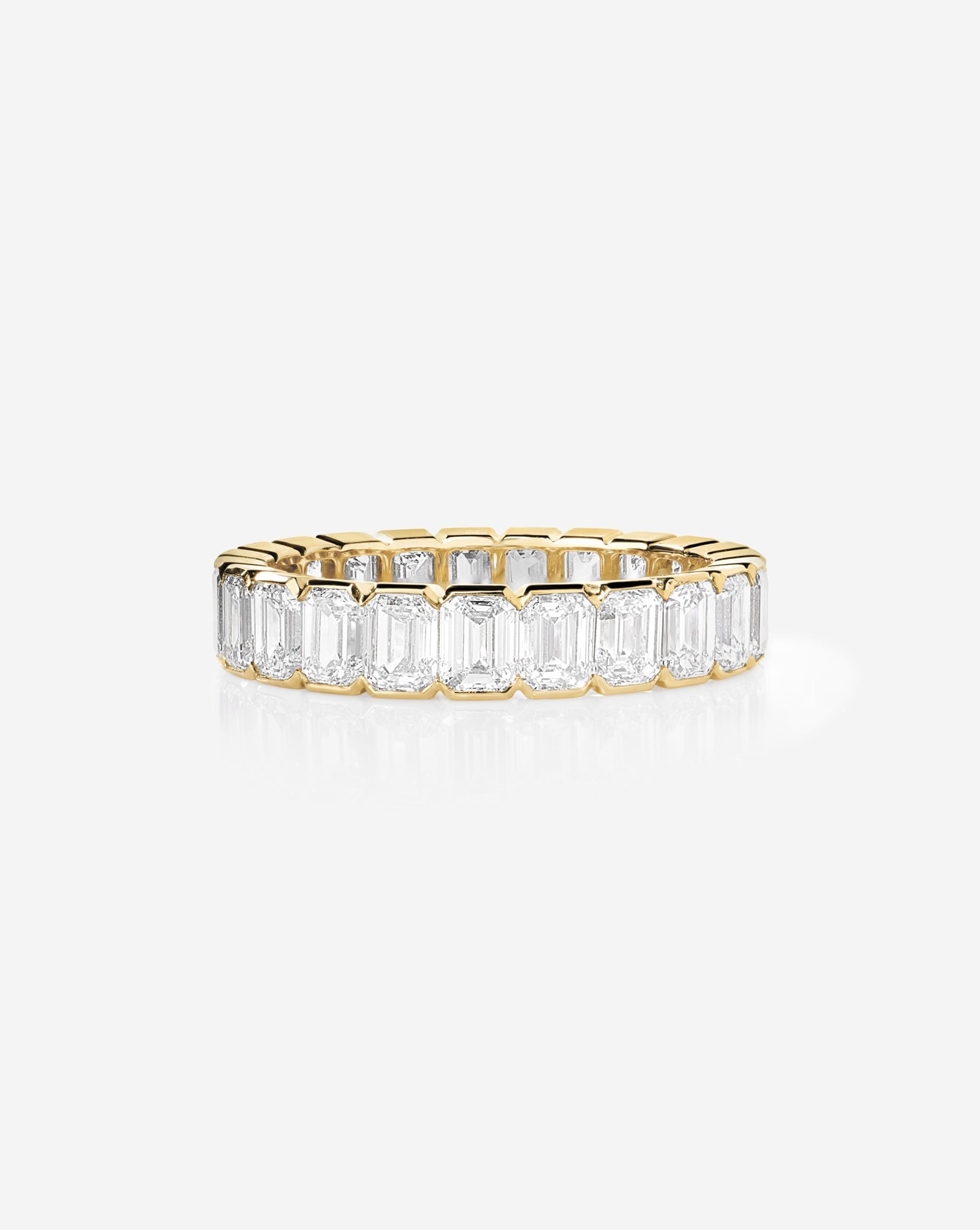 The Edge Emerald Lab Diamond Eternity Band