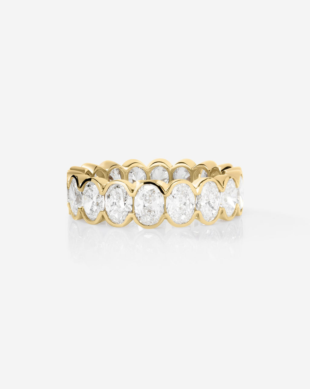The Edge Oval Lab Diamond Eternity Band
