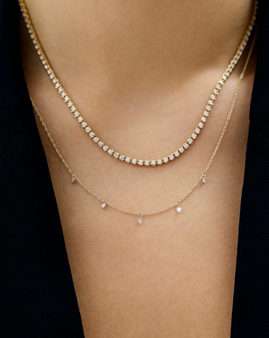 Floating Diamond Necklace