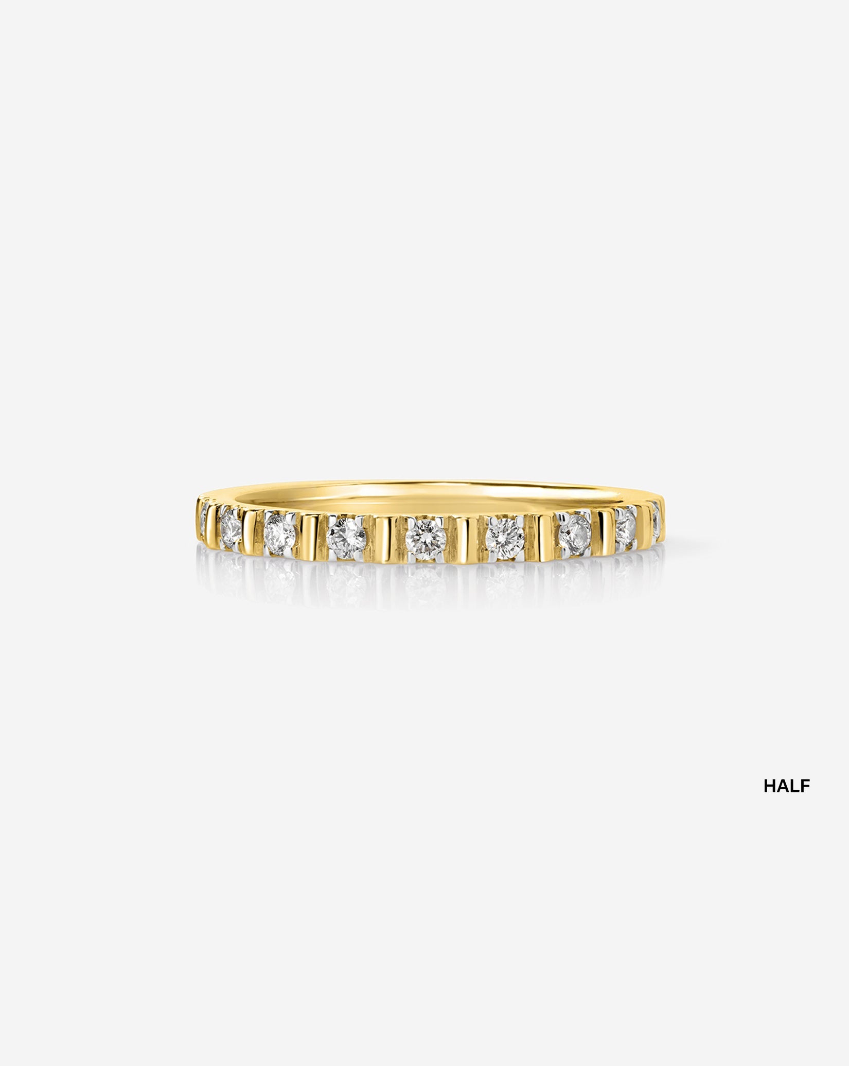 Fluted Diamond Band