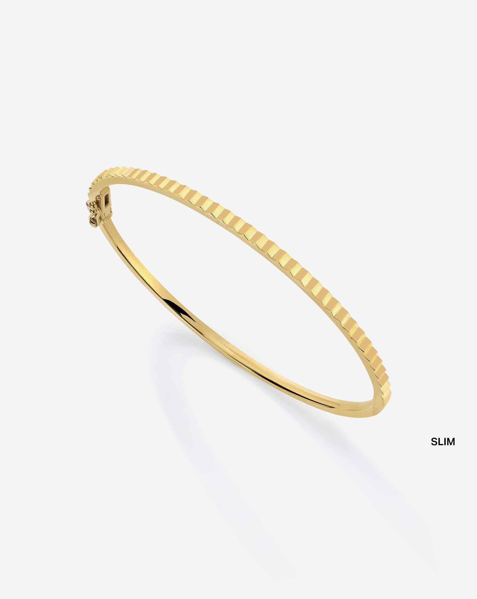 Fluted Gold Bangle