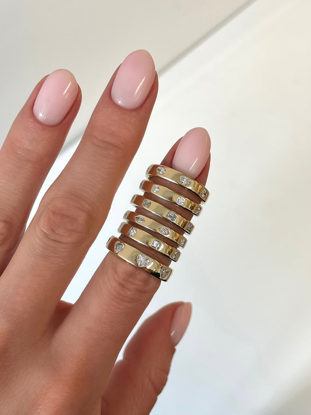 Marquise Luxe Inlay Eternity Band