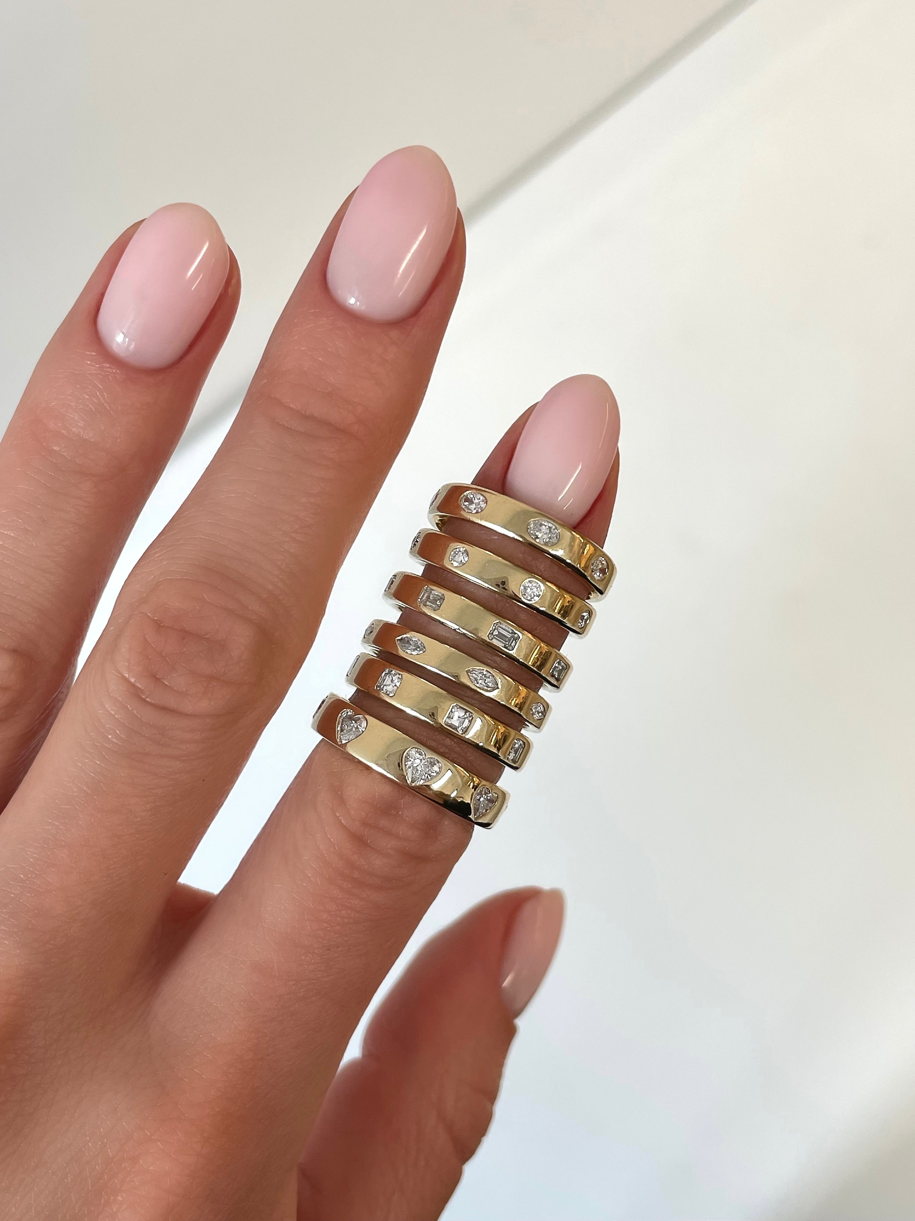 Marquise Luxe Inlay Eternity Band