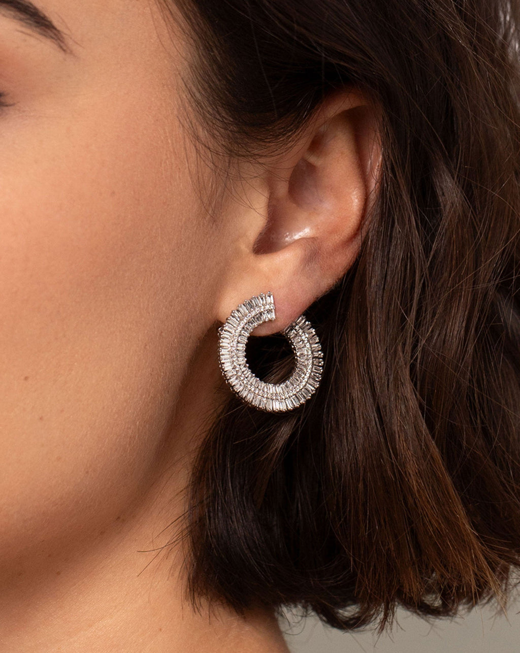 Fanned Diamond Statement Earrings