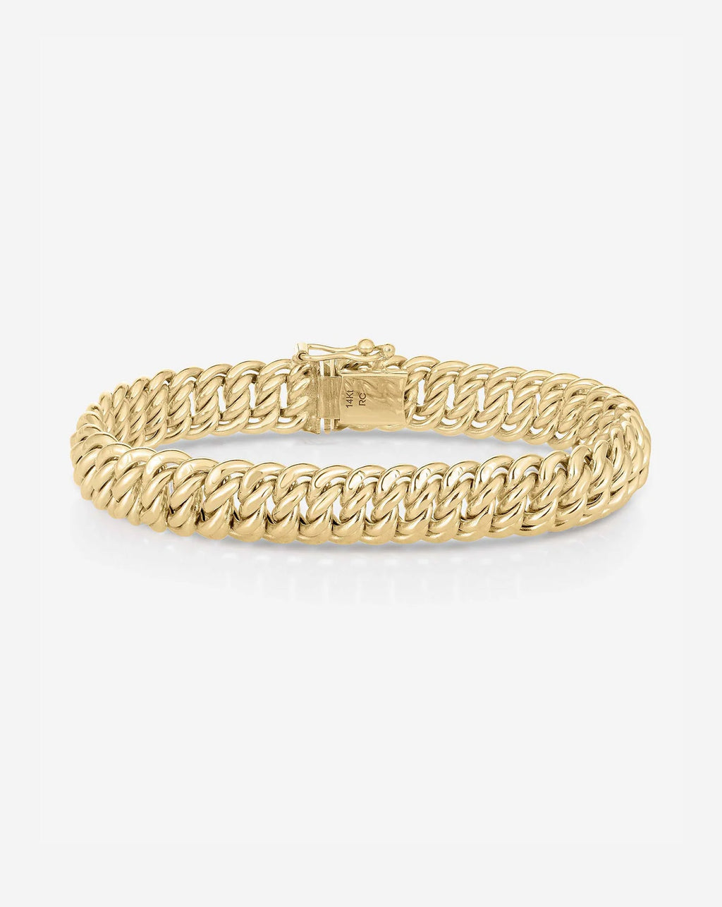 Gold Braided Chain Bracelet
