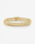 Gold Braided Chain Bracelet