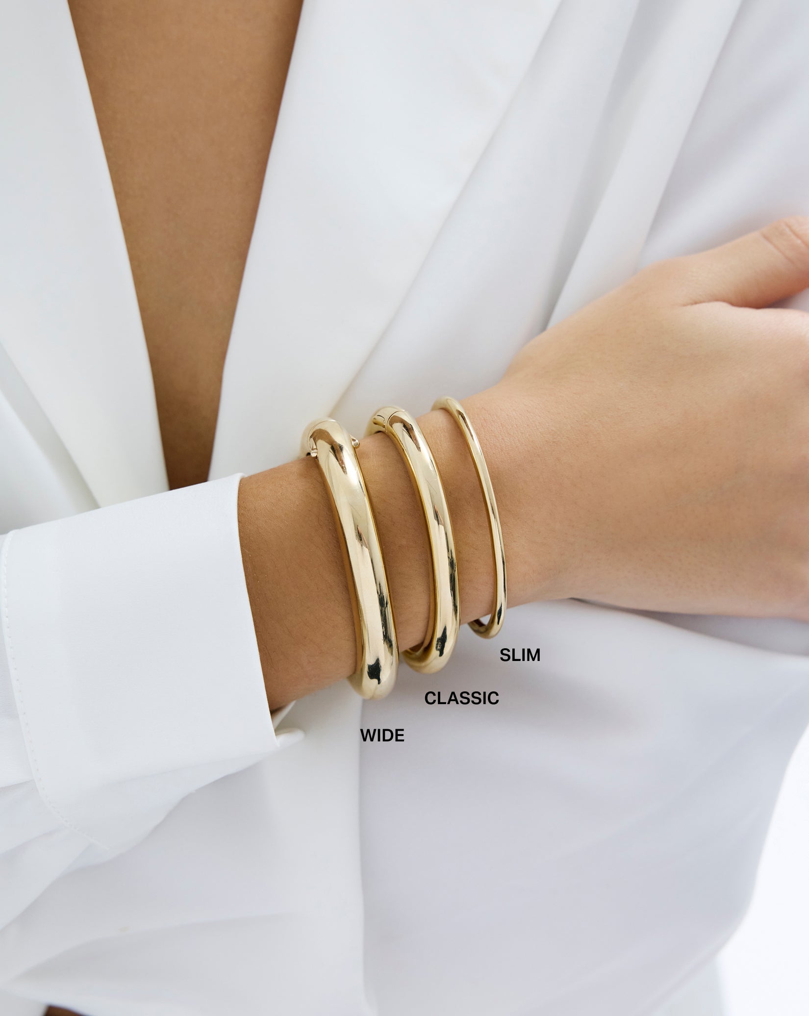 Stackable Gold Cloud Bangle