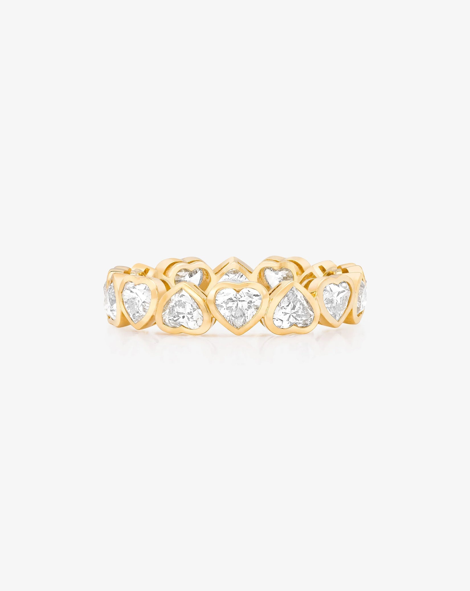 Heart Bezel Eternity Band