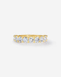Hexagon Lab Diamond Wedding Band