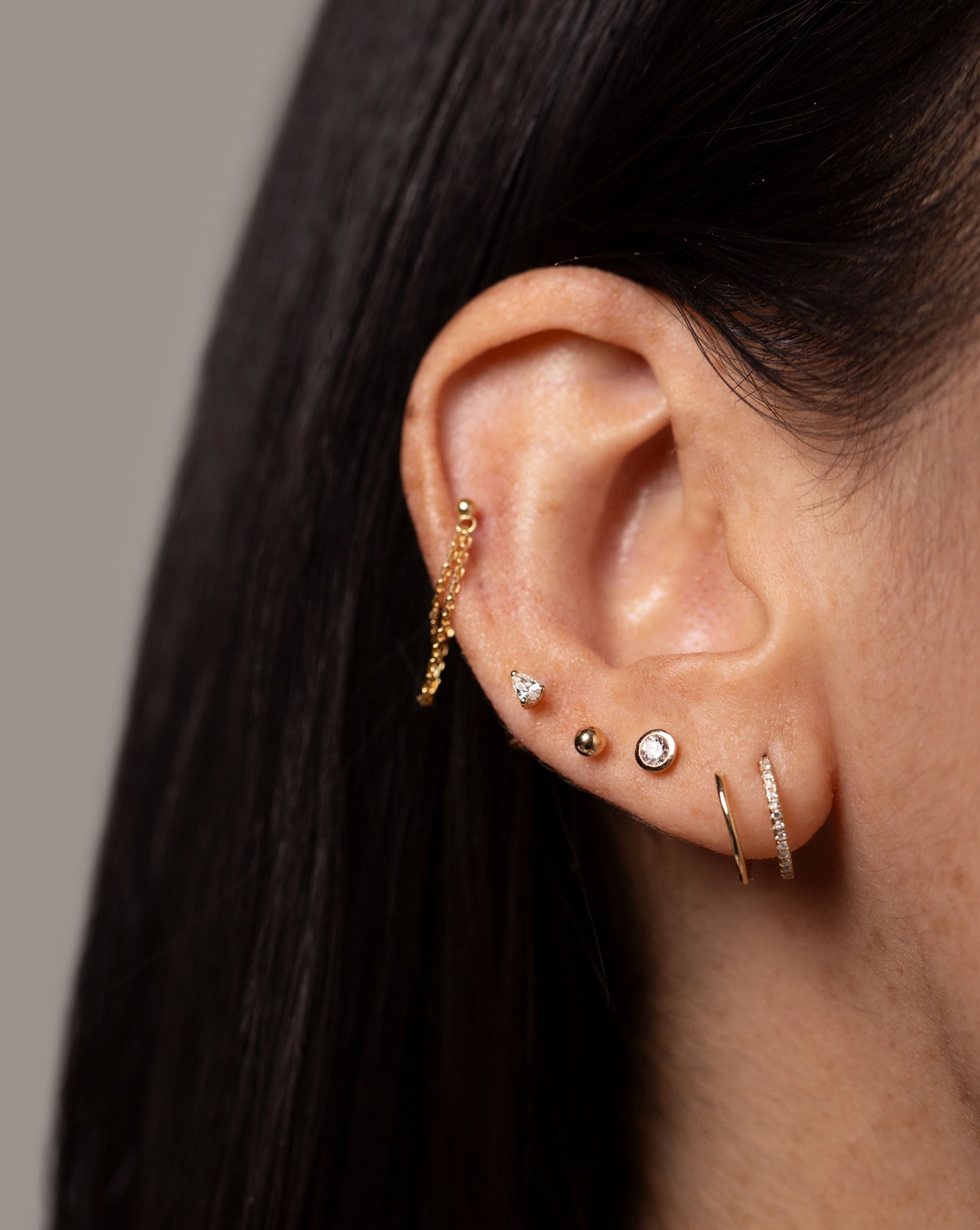 Tiny Pear Studs