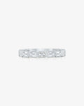Lab Diamond Sideways Emerald Bezel Band