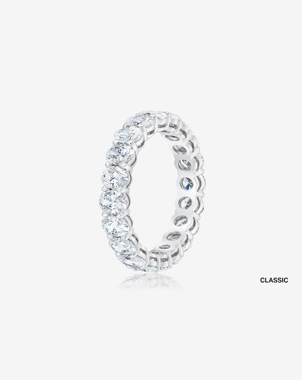 Oval Lab Diamond Eternity Band
