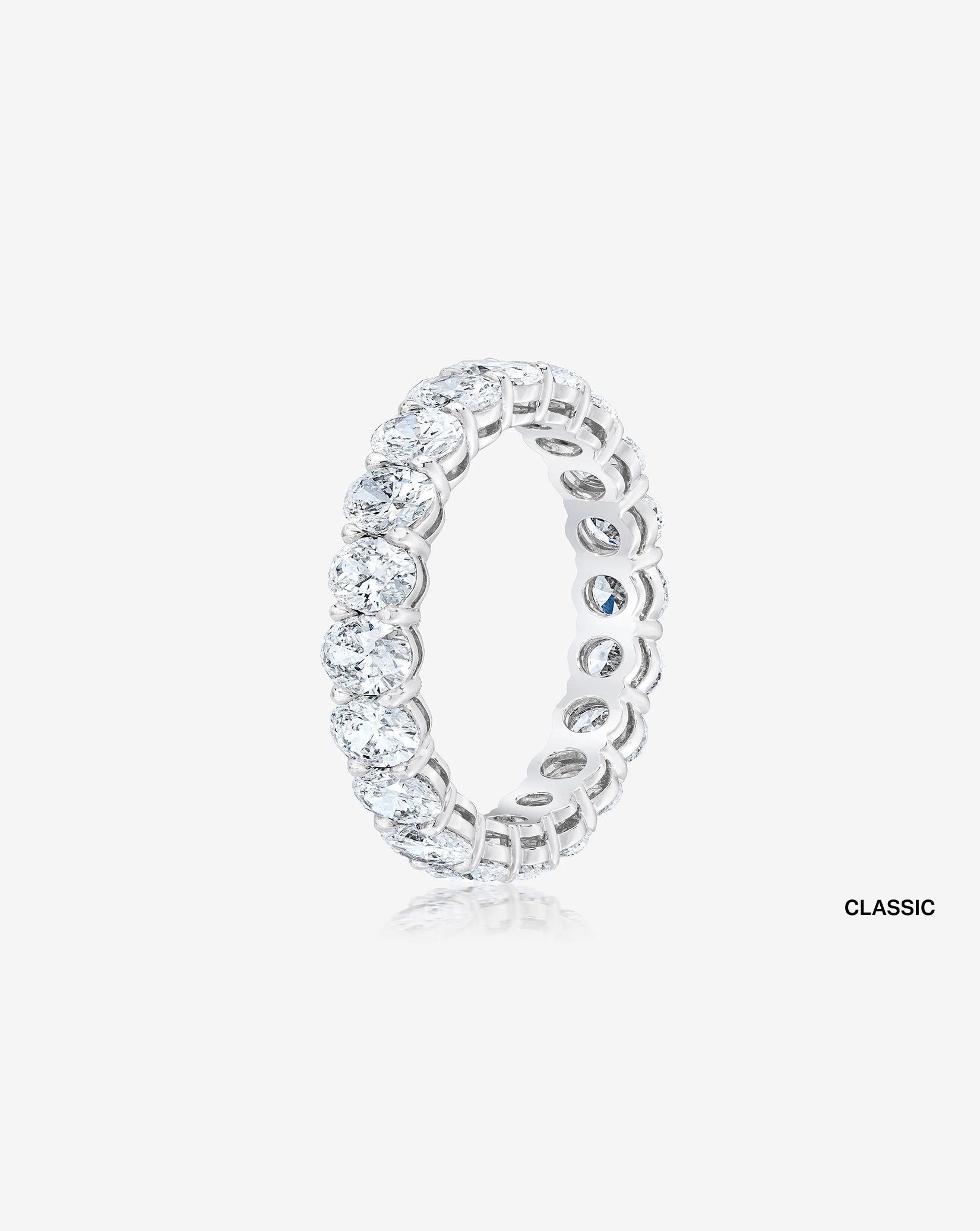 Oval Lab Diamond Eternity Band