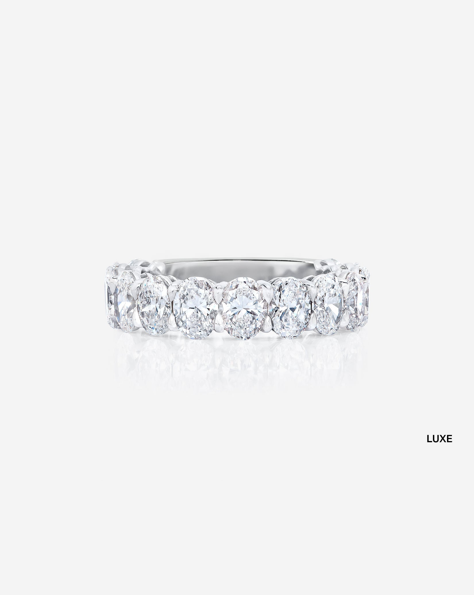 Oval 3/4 Lab Diamond Band