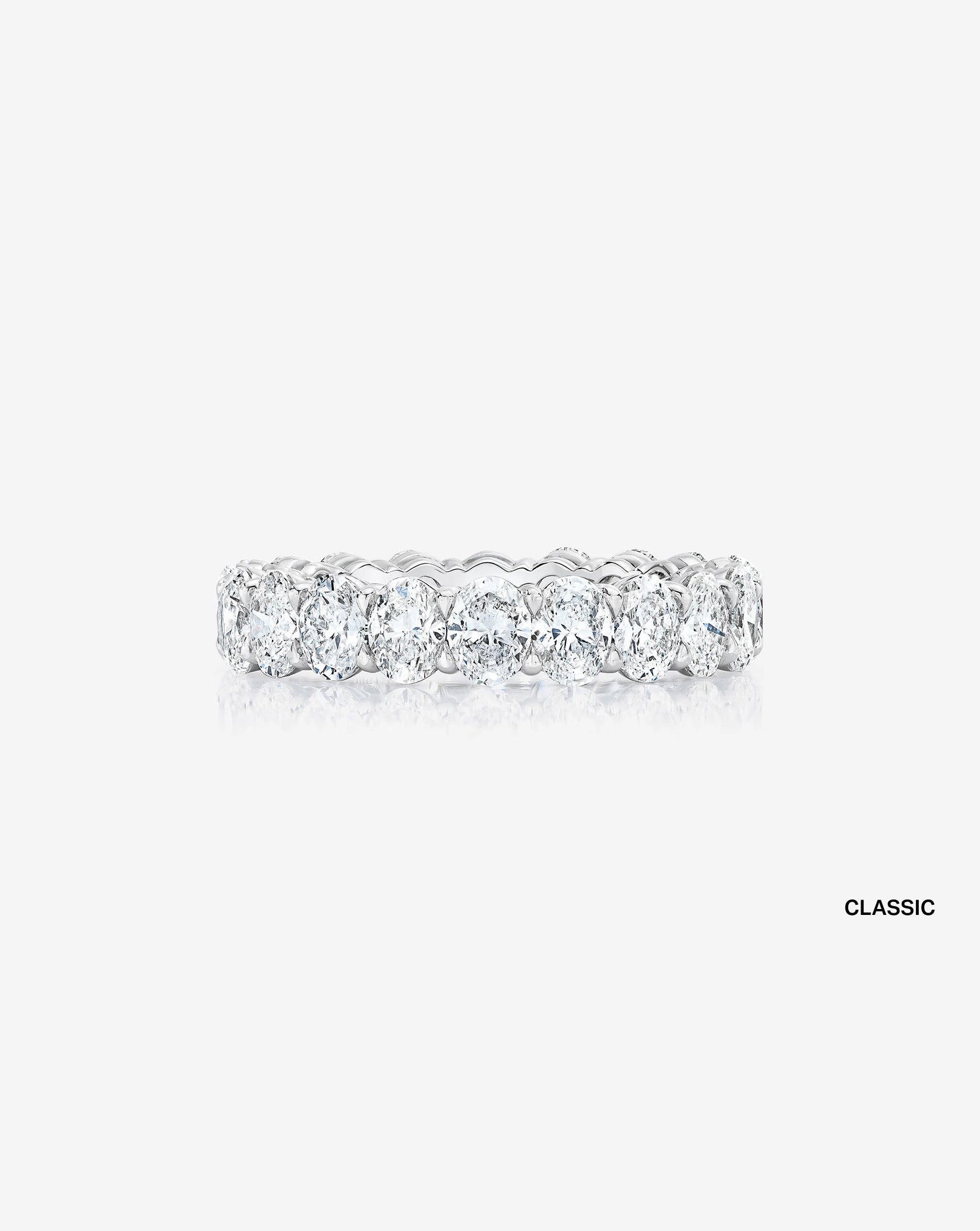 Oval Lab Diamond Eternity Band