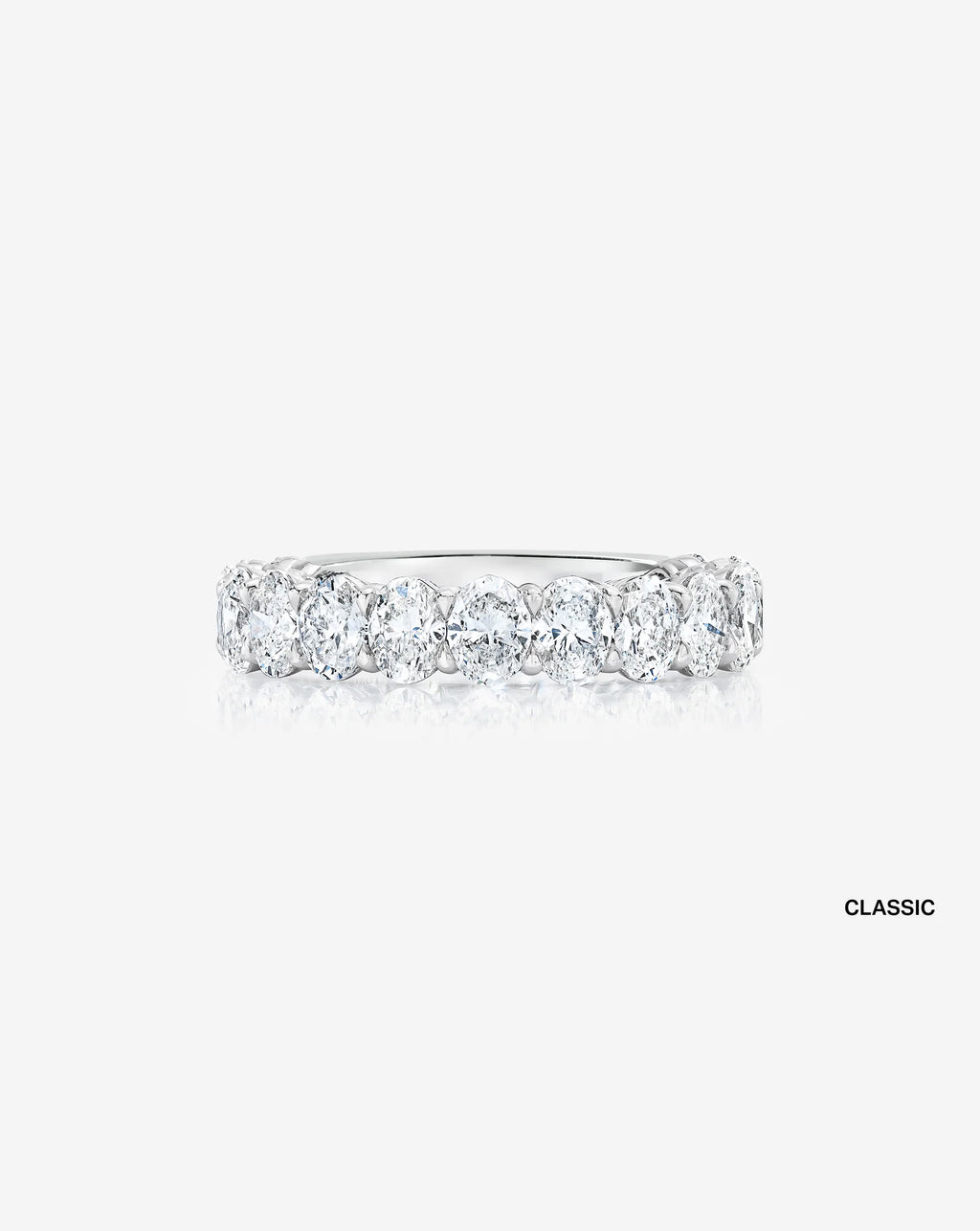 Oval 3/4 Diamond Band