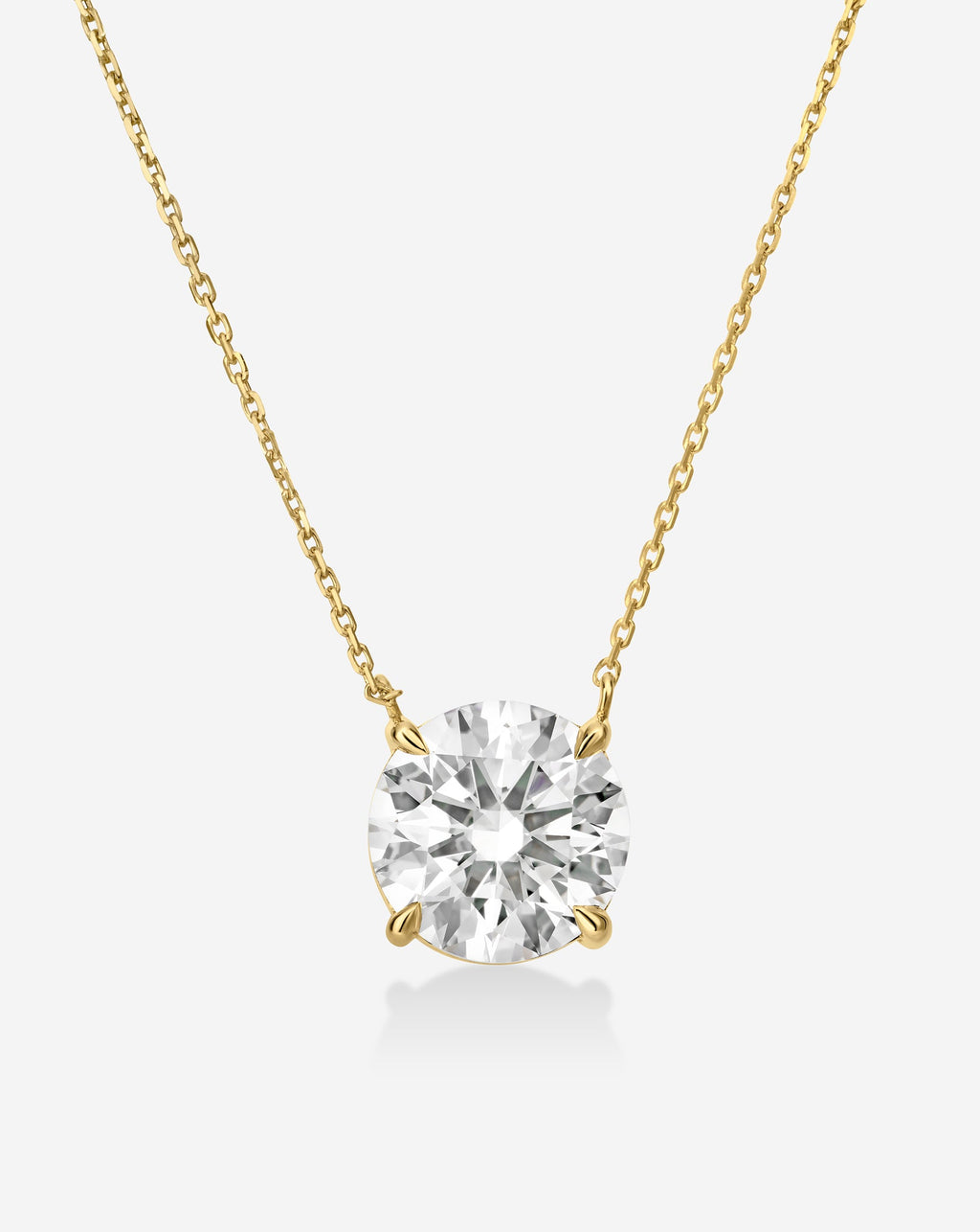 Round Lab Diamond Necklace