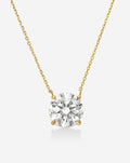 Round Lab Diamond Necklace