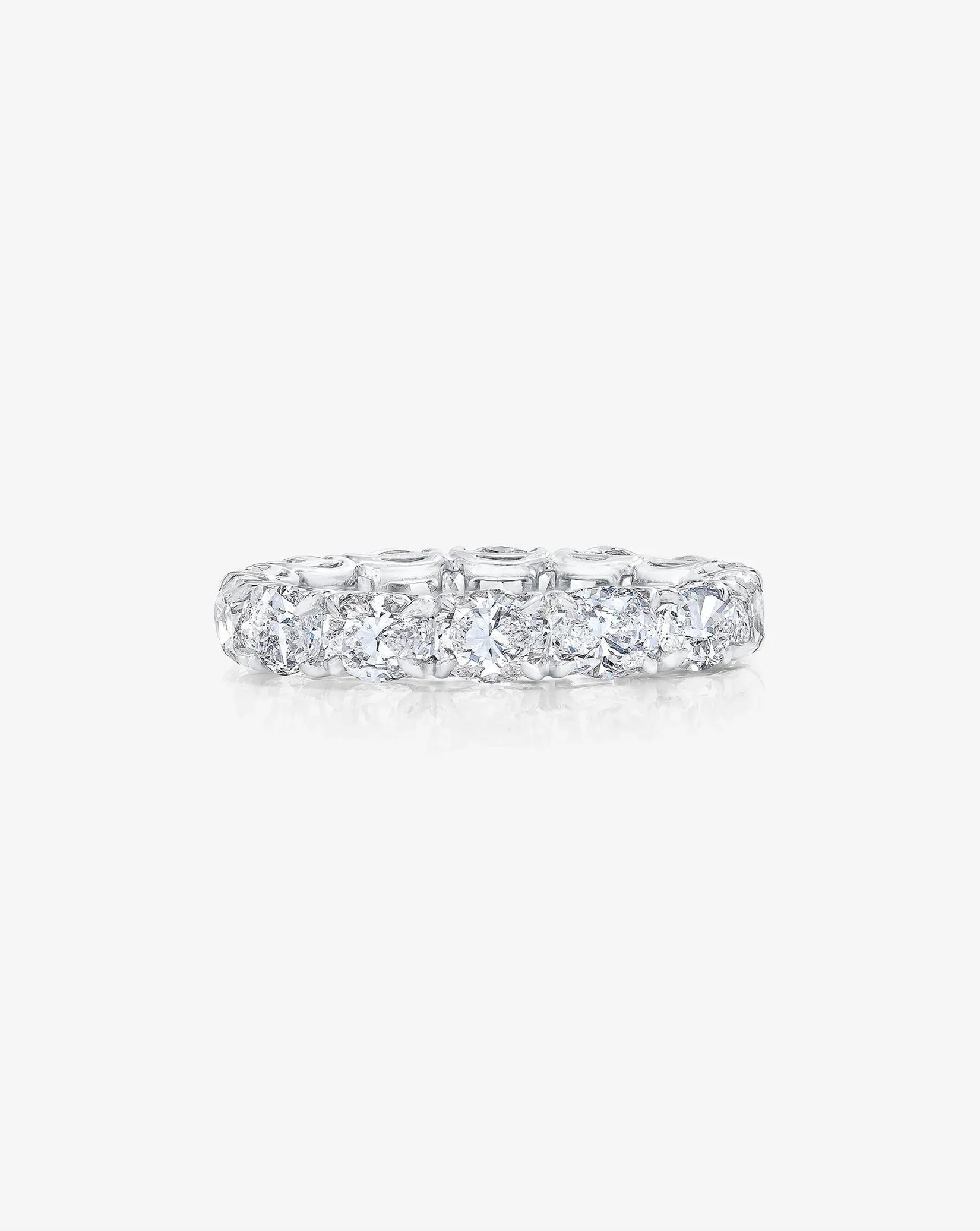 Lab Diamond Sideways Oval Eternity Band