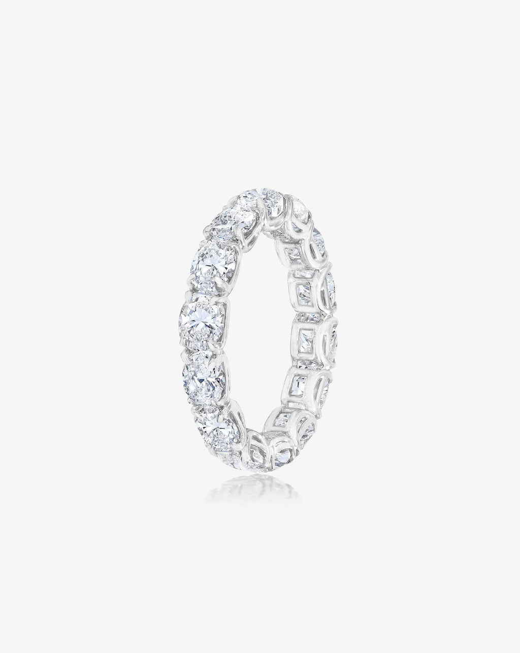 Lab Diamond Sideways Oval Eternity Band